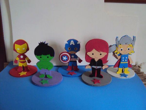 centro de mesa vingadores