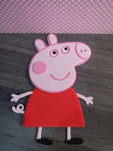 APLIQUE PEPPA PIG DE E.V.A